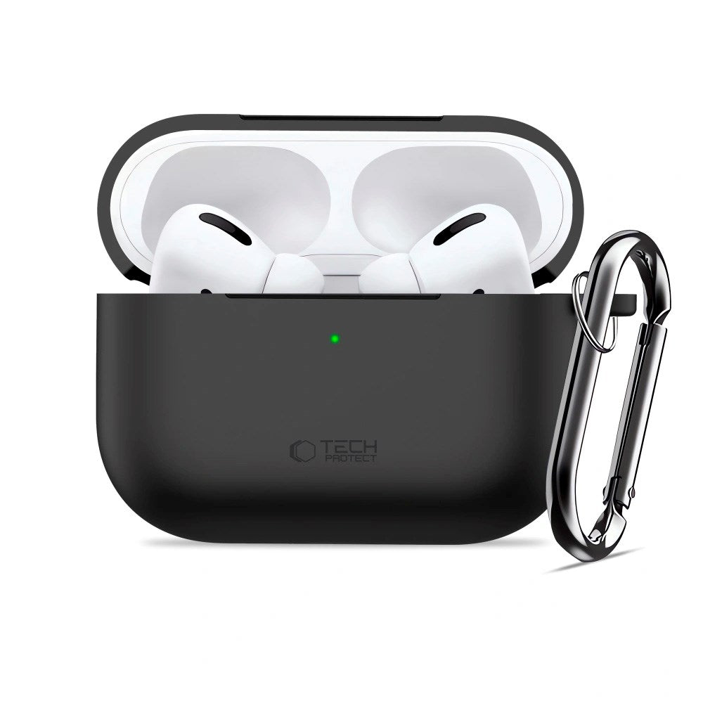 Apple AirPods Pro (3. gen.) Tech-Protect Silicone Hook Deksel - Svart