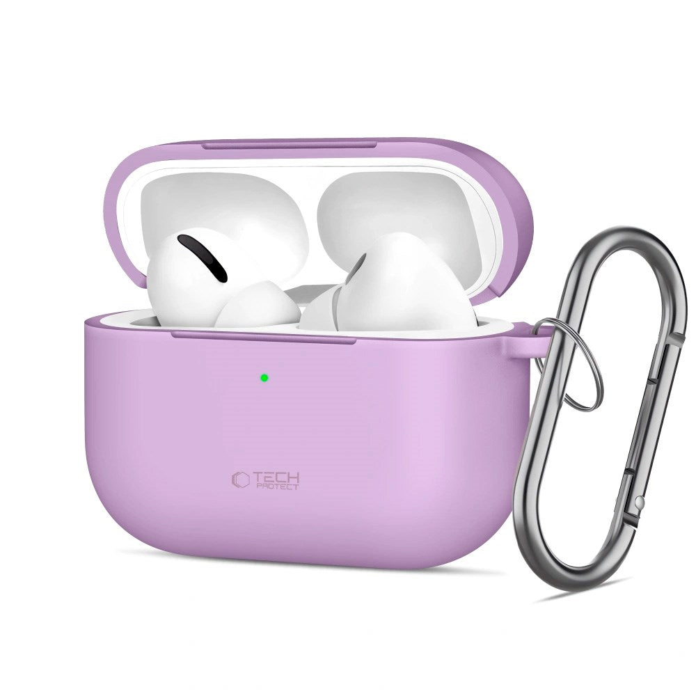 Apple AirPods Pro (3. gen.) Tech-Protect Silicone Hook Deksel - Lilla