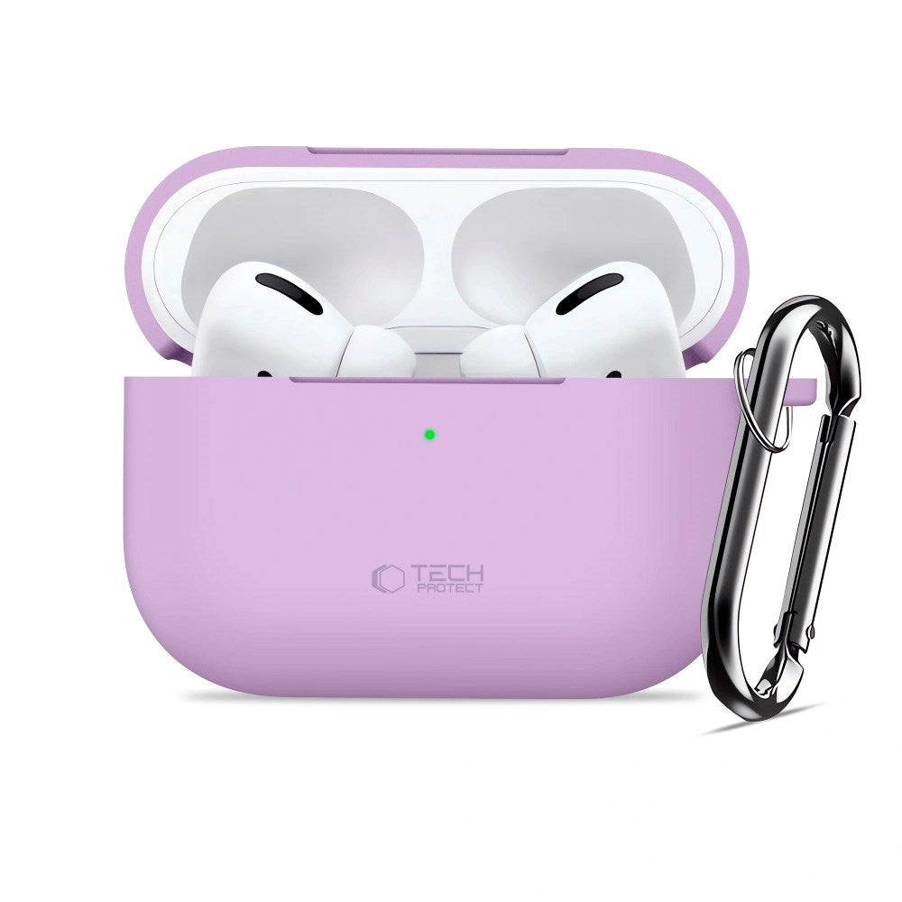 Apple AirPods Pro (3. gen.) Tech-Protect Silicone Hook Deksel - Lilla
