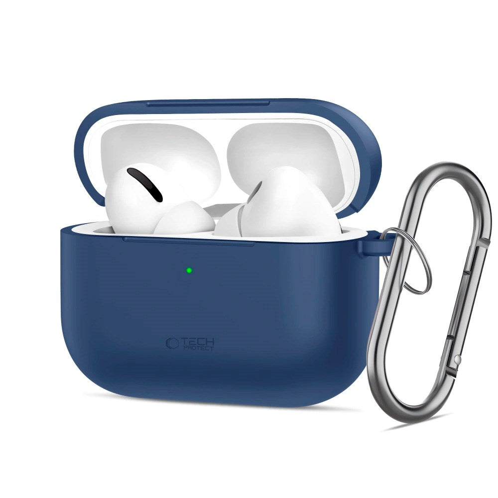 Apple AirPods Pro (3. gen.) Tech-Protect Silicone Hook Deksel - Mørkblå