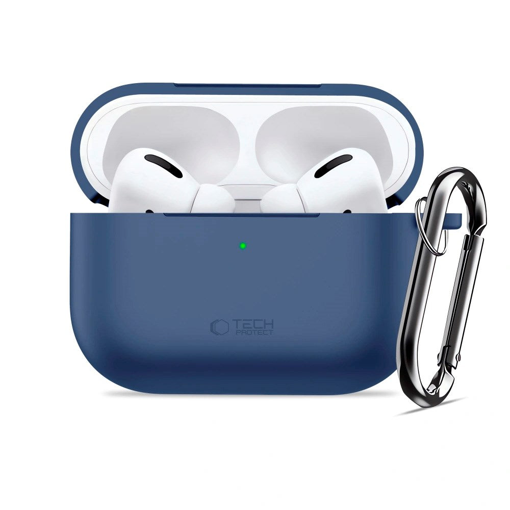 Apple AirPods Pro (3. gen.) Tech-Protect Silicone Hook Deksel - Mørkblå