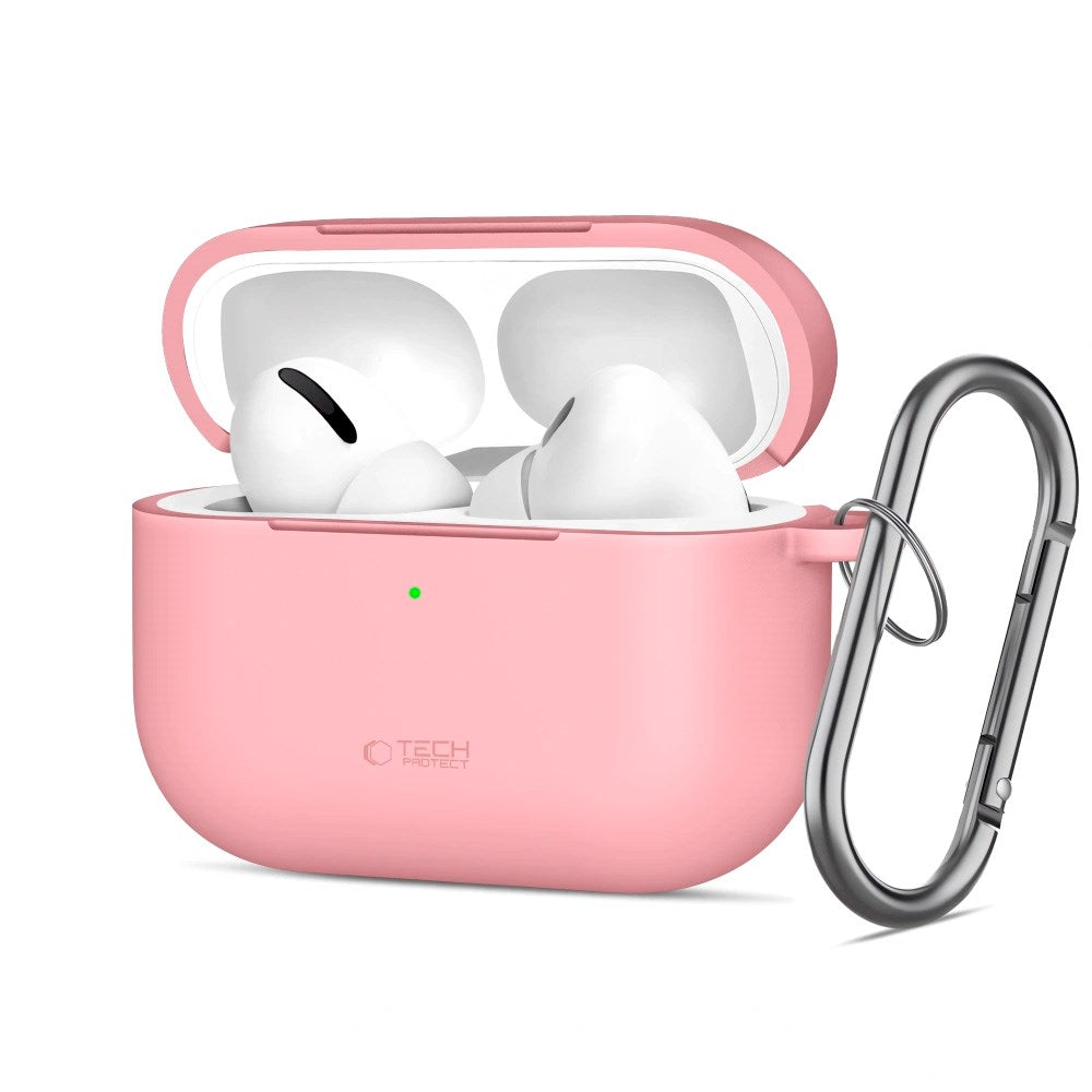 Apple AirPods Pro (3. gen.) Tech-Protect Silicone Hook Deksel - Rosa