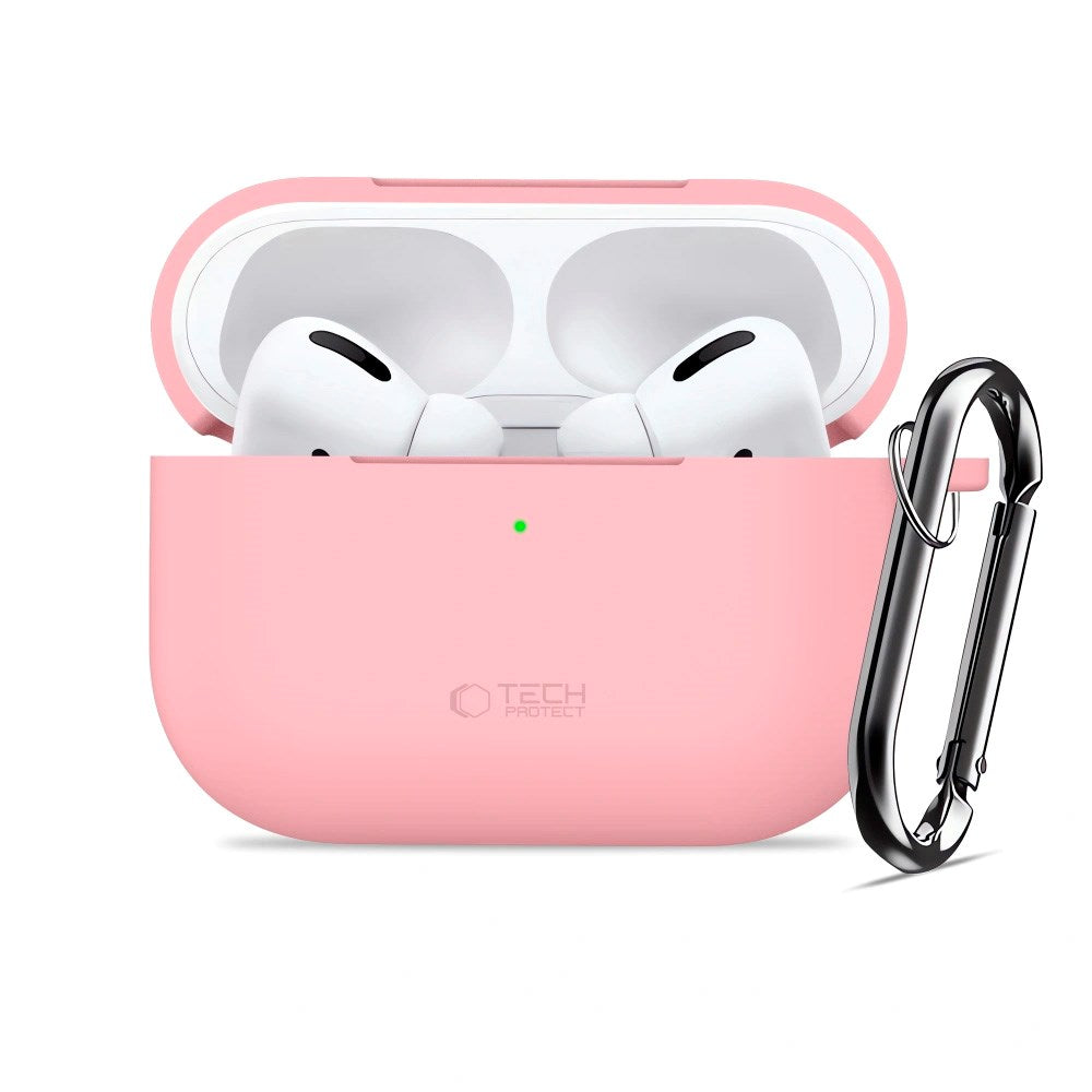 Apple AirPods Pro (3. gen.) Tech-Protect Silicone Hook Deksel - Rosa