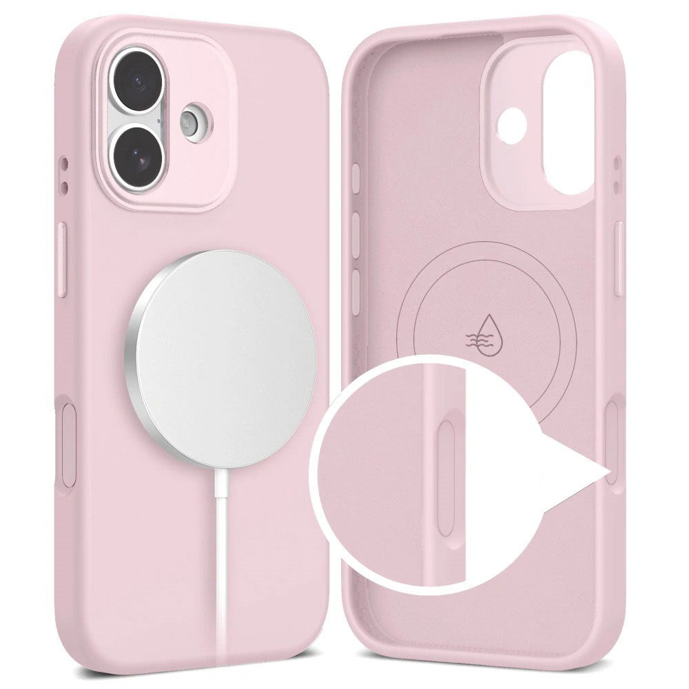 iPhone 17 Tech-Protect Uniq Hybrid Deksel - MagSafe Kompatibel - Rosa