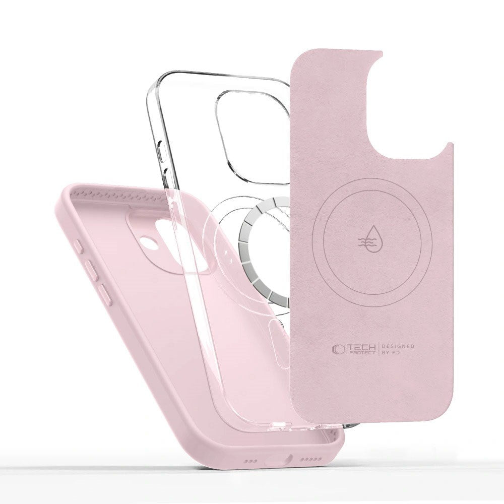 iPhone 17 Tech-Protect Uniq Hybrid Deksel - MagSafe Kompatibel - Rosa