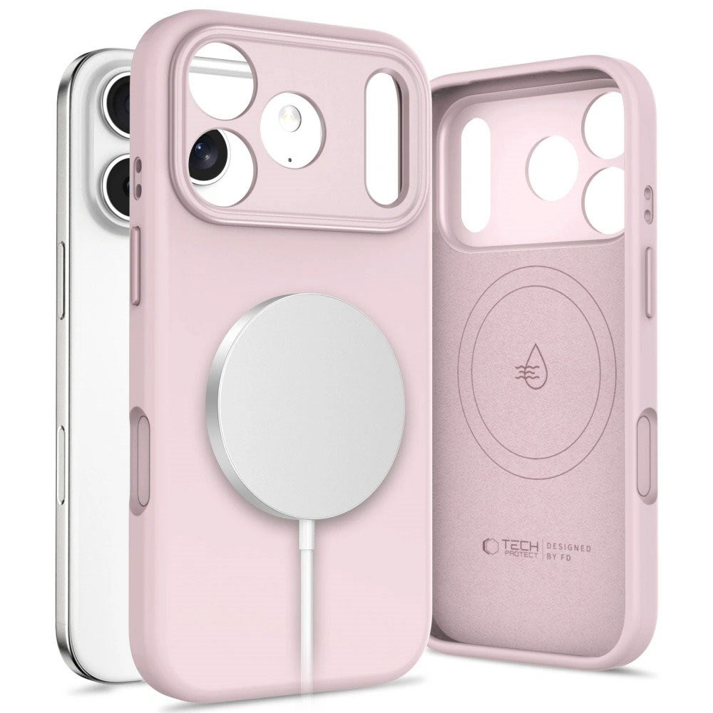 iPhone 17 Pro Tech-Protect Uniq Hybrid Deksel - MagSafe Kompatibel - Rosa