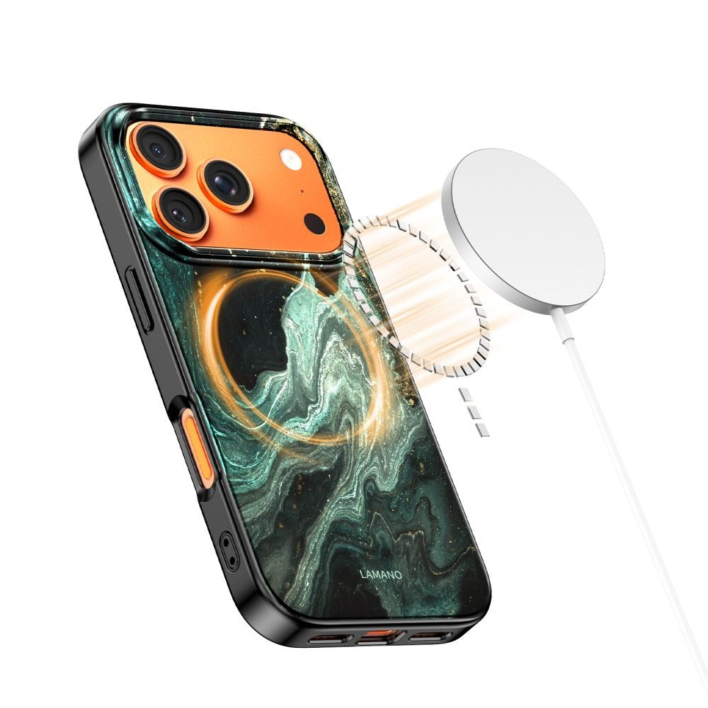iPhone 17 Pro Tech-Protect Lamano Deksel - MagSafe Kompatibel - Verde Aura