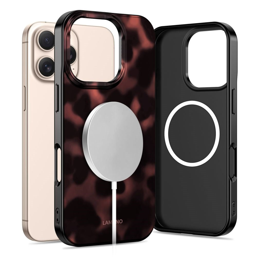 iPhone 16 Pro Max Tech-Protect Lamano Deksel - MagSafe Kompatibel - Panther