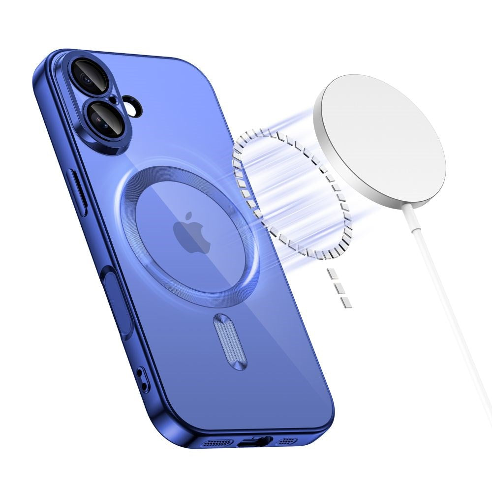 iPhone 17 Tech-Protect MagFlex Deksel - MagSafe Kompatibel - Blå / Gjennomsiktig