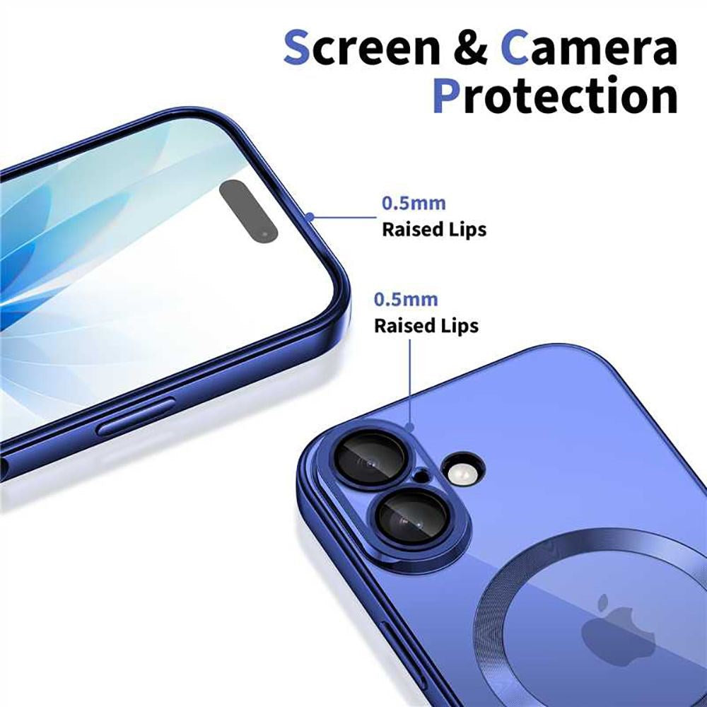 iPhone 17 Tech-Protect MagFlex Deksel - MagSafe Kompatibel - Blå / Gjennomsiktig