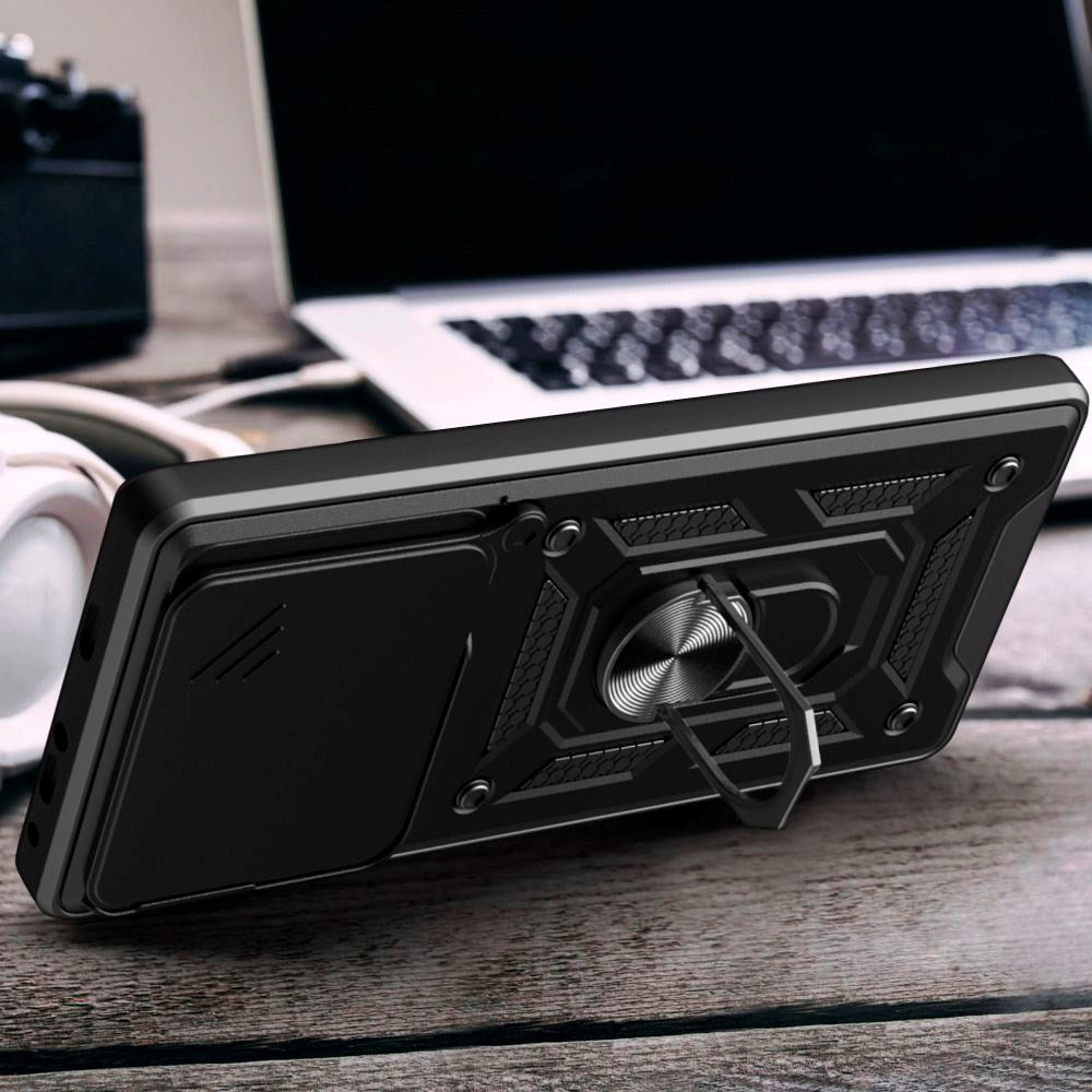 Xiaomi 15T Tech-Protect Camshield Deksel m. Magnetisk Ring & Stativfunksjon - Svart