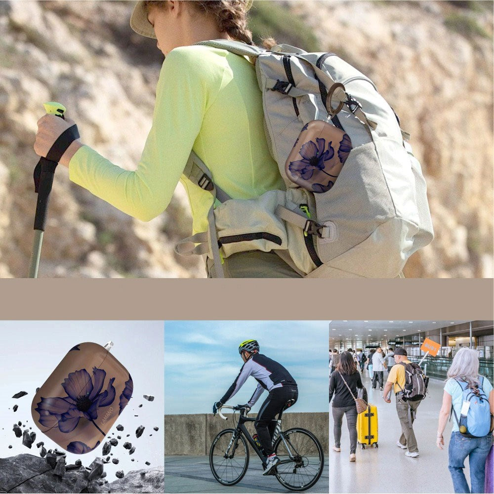 Apple AirPods Pro (3. Gen.) Tech-Protect Lamano Deksel med Nøkkelring - Velvet Night