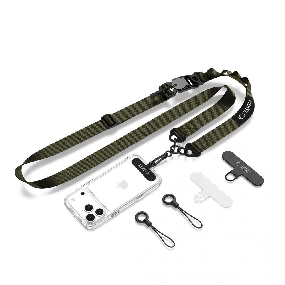 Tech-Protect Rope Crossbody Strap - Grønn