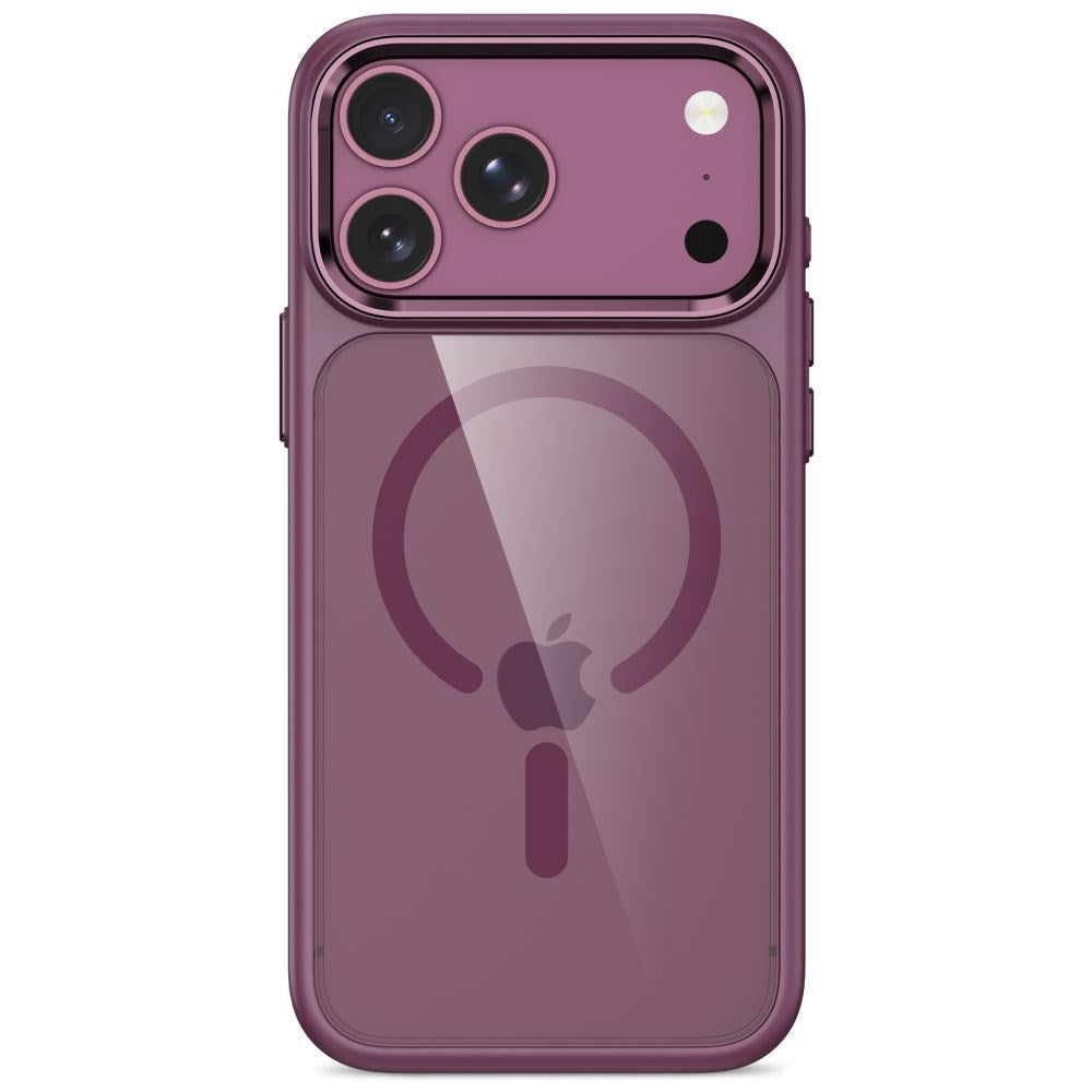iPhone 18 Pro / 17 Pro Tech-Protect MagMat Deksel - MagSafe Kompatibel - Gjennomsiktig / Rød