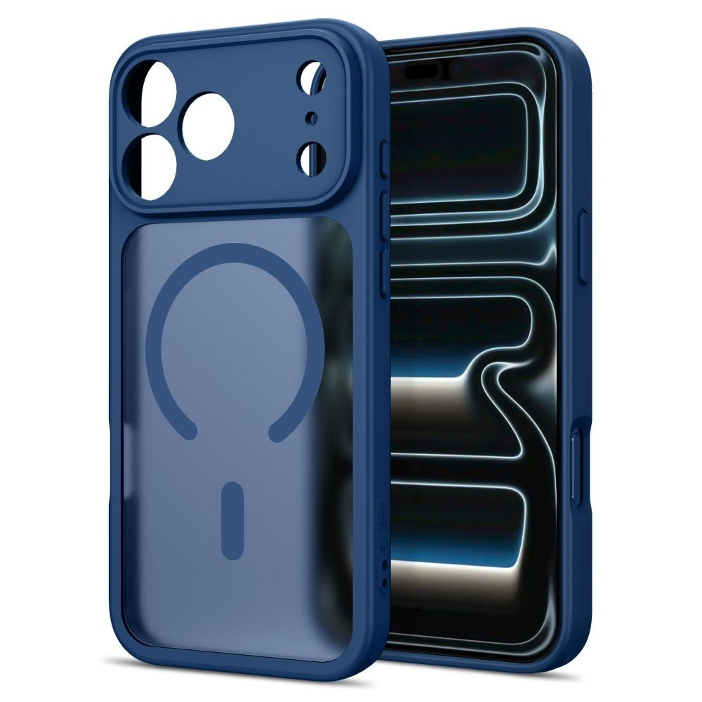 iPhone 17 Pro Max / 18 Pro Max Tech-Protect BasicMag Hybrid Deksel - MagSafe Kompatibel - Matt Mørkeblå