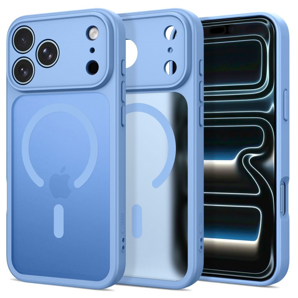 iPhone 17 Pro / 18 Pro Tech-Protect BasicMag Hybrid Deksel - MagSafe Kompatibel - Matt Lyseblå