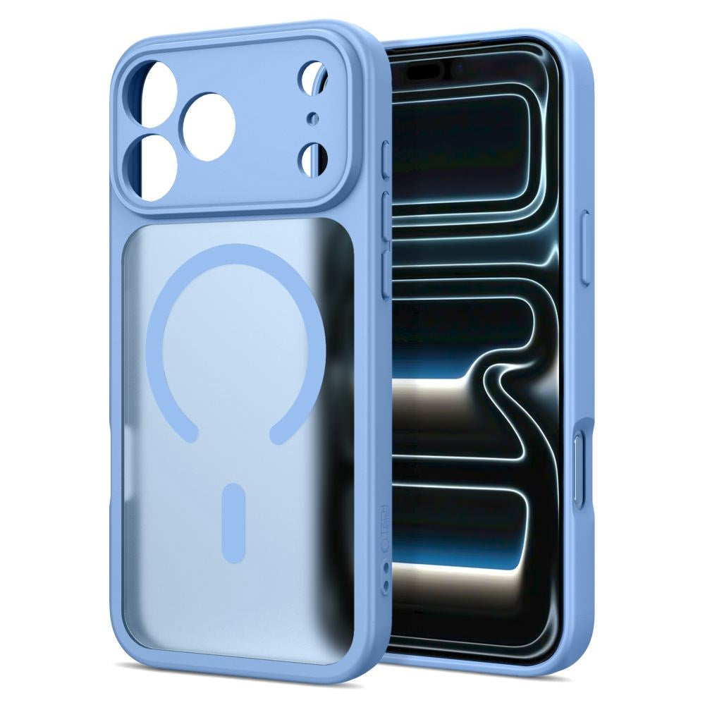 iPhone 17 Pro Max / 18 Pro Max Tech-Protect BasicMag Hybrid Deksel - MagSafe Kompatibel - Matt Lyseblå