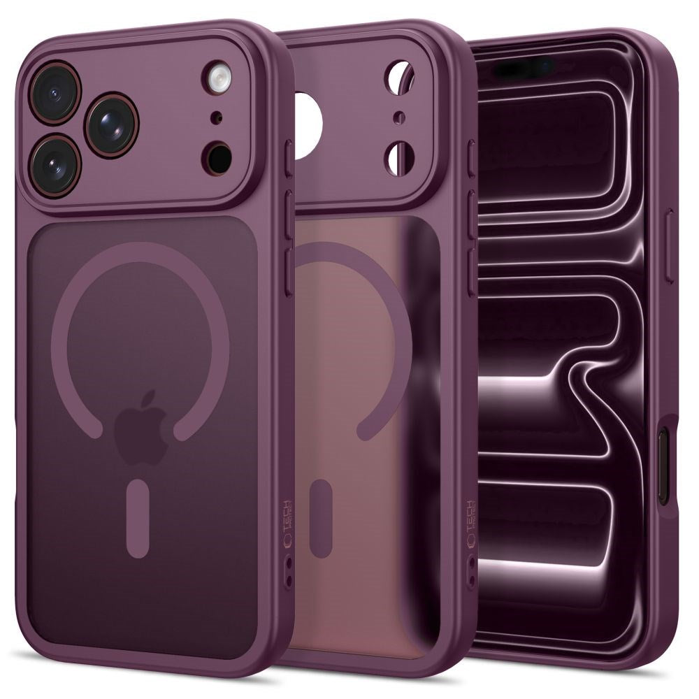 iPhone 17 Pro / 18 Pro Tech-Protect BasicMag Hybrid Deksel - MagSafe Kompatibel - Matt Rød