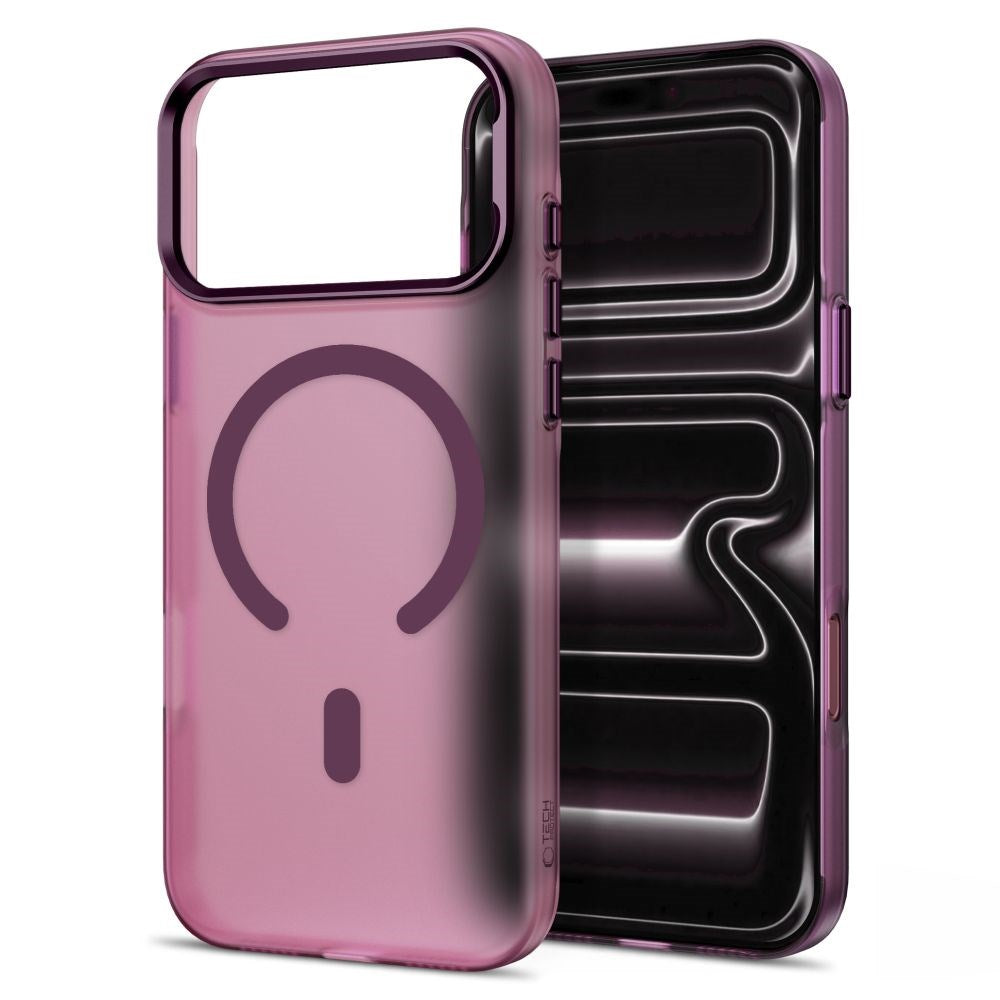 iPhone 18 Pro / 17 Pro Tech-Protect MagZero Deksel - MagSafe Kompatibel - Matte Dark Cherry