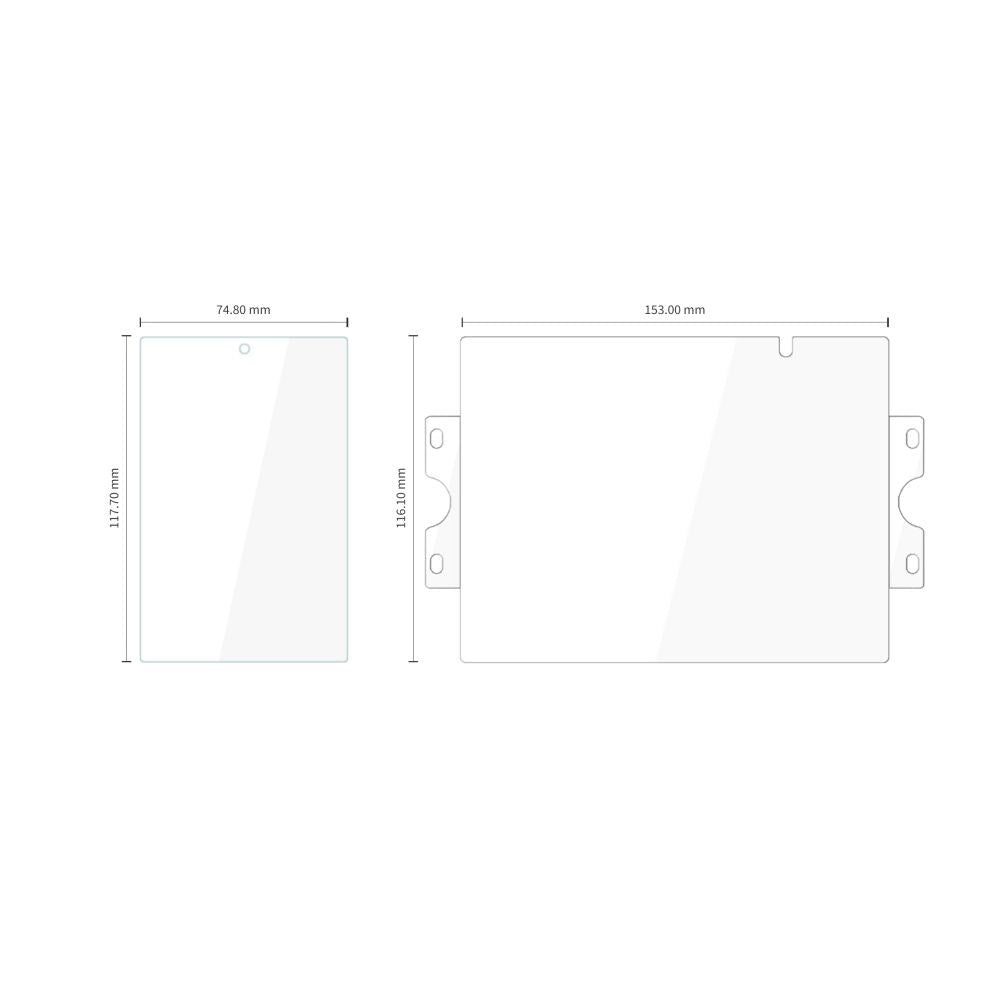 Samsung Galaxy Z Fold8 Tech-Protect Easy Set Foil & Glass Fit+ 4-i-1 Skjermbeskyttelsessett - Skjerm på Forsiden og Baksiden - Gjennomsiktig