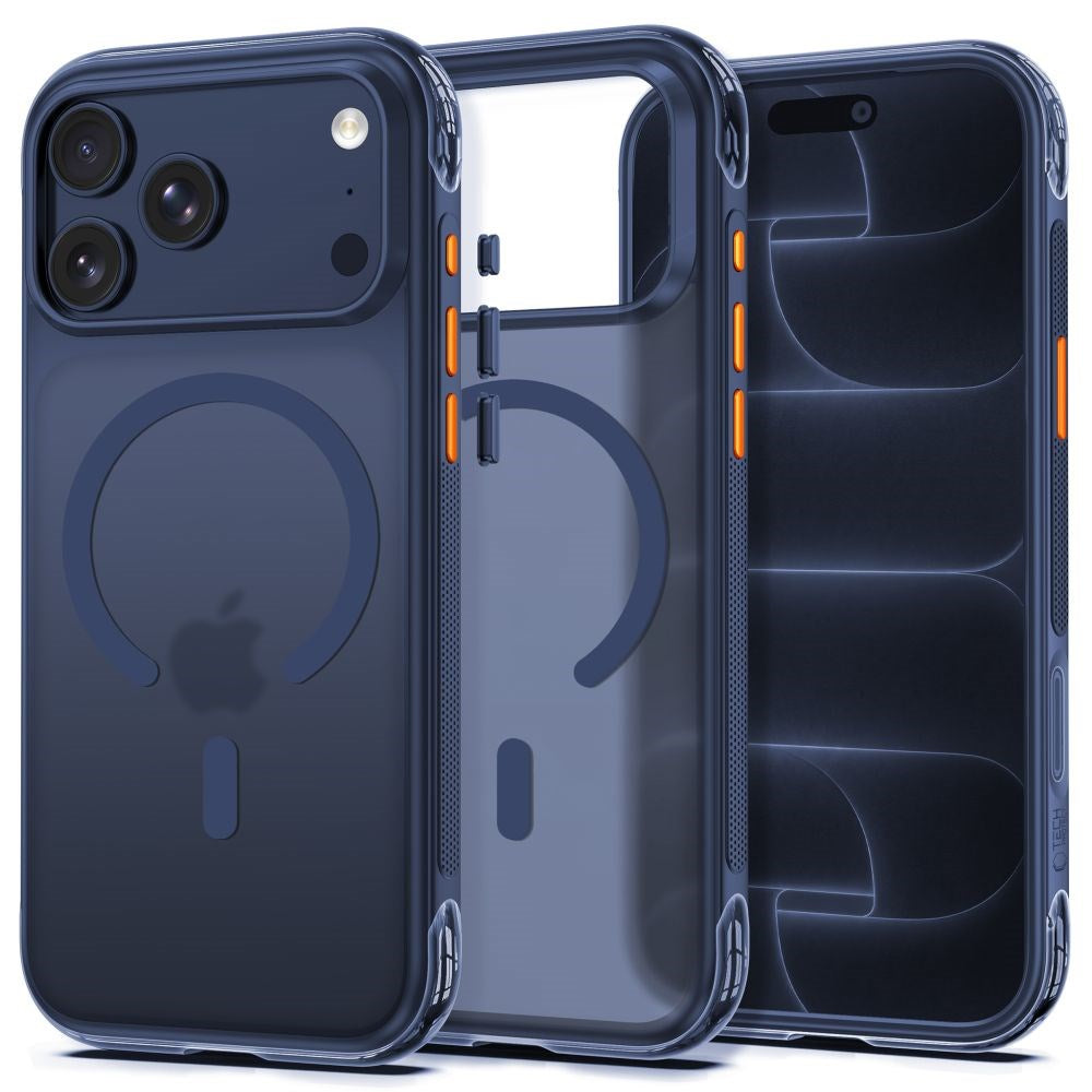 iPhone 18 Pro Max / 17 Pro Max Tech-Protect MagAir Deksel - MagSafe Kompatibel - Matt Blå
