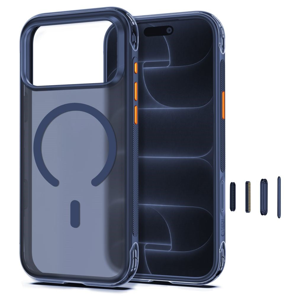 iPhone 18 Pro Max / 17 Pro Max Tech-Protect MagAir Deksel - MagSafe Kompatibel - Matt Blå