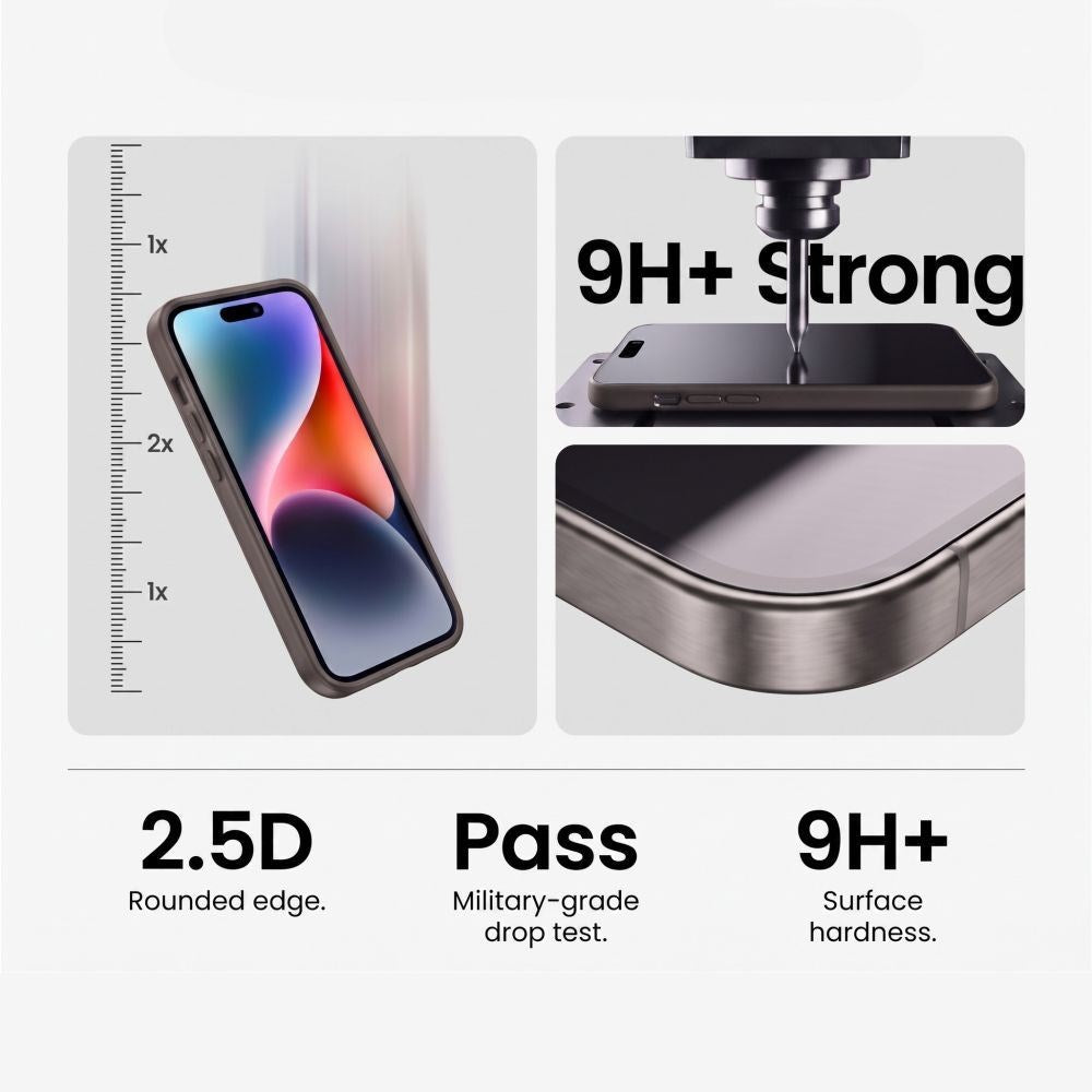 Samsung Galaxy S26 FE Tech-Protect Glass Fit+ Herdet Glass - 2 Stk. - Gjennomsiktig