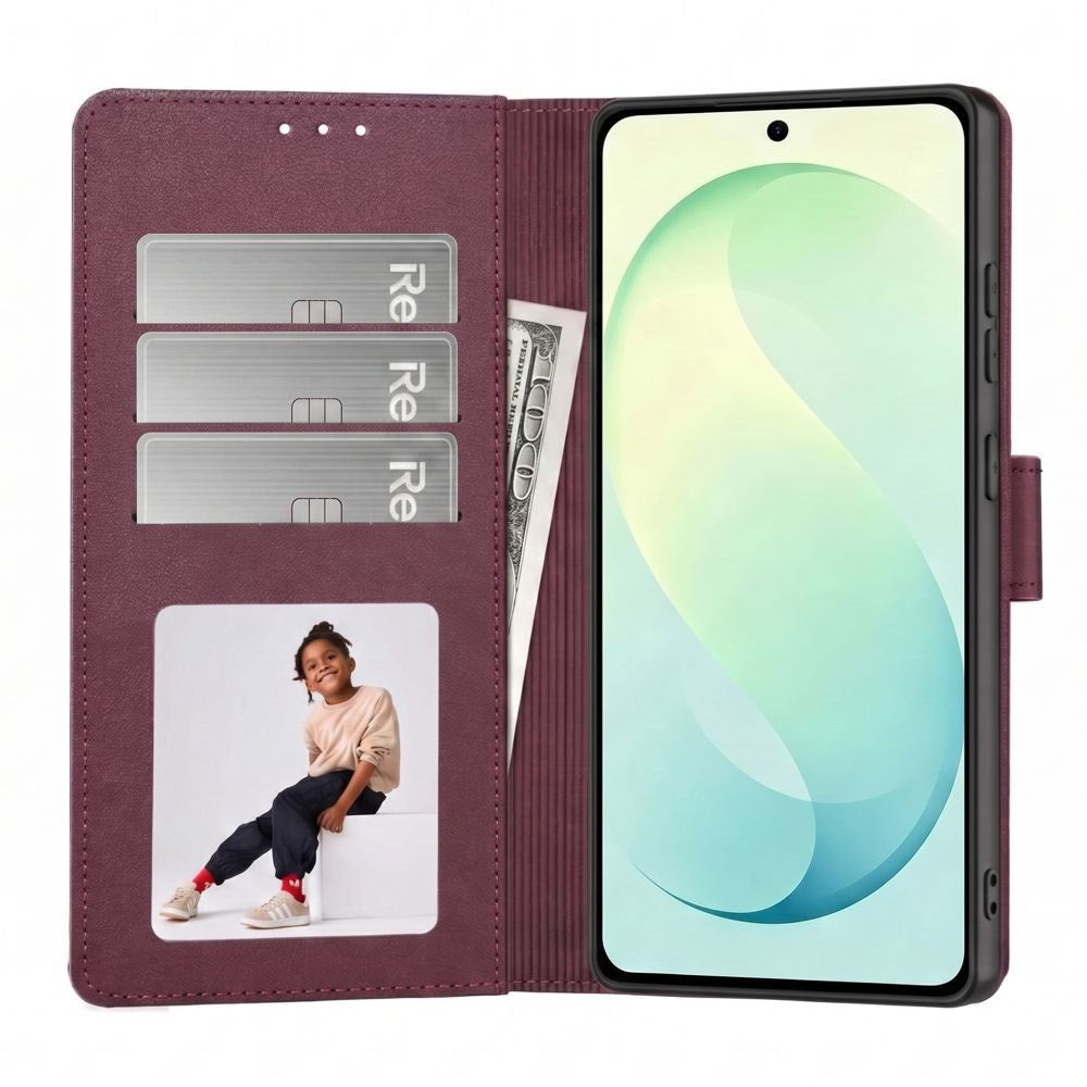 Samsung Galaxy S26 FE Tech-Protect Wallet Flip Deksel m. Kortholder - Rød
