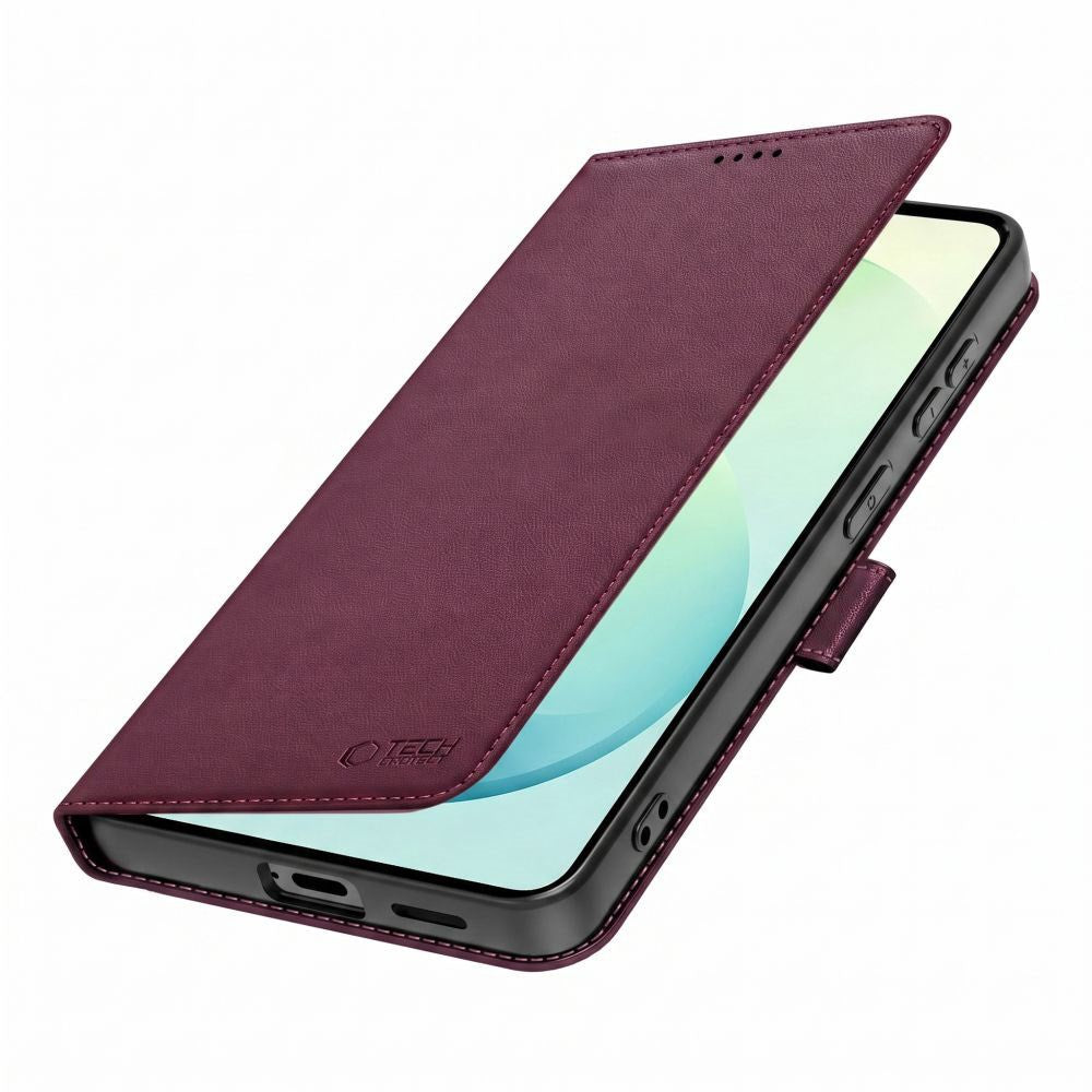Samsung Galaxy S26 FE Tech-Protect Wallet Flip Deksel m. Kortholder - Rød