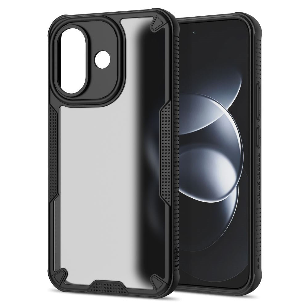 Xiaomi Redmi Note 17 Pro (5G) Tech-Protect Rugged Shield Deksel - Matt Svart