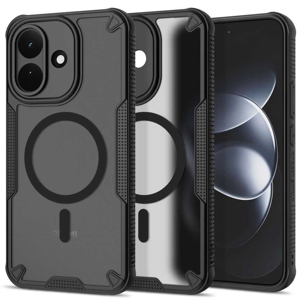 Xiaomi Redmi Note 17 Pro (5G) Tech-Protect Rugged Shield Deksel - MagSafe Kompatibel - Matt Svart