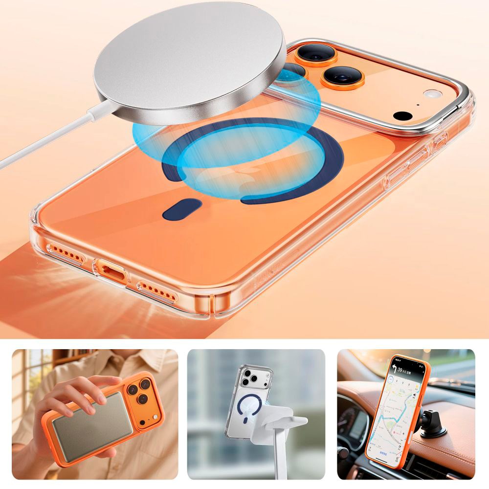 Tech-Protect Magnetisk MagSafe Ring m. Installationsramme – Blå