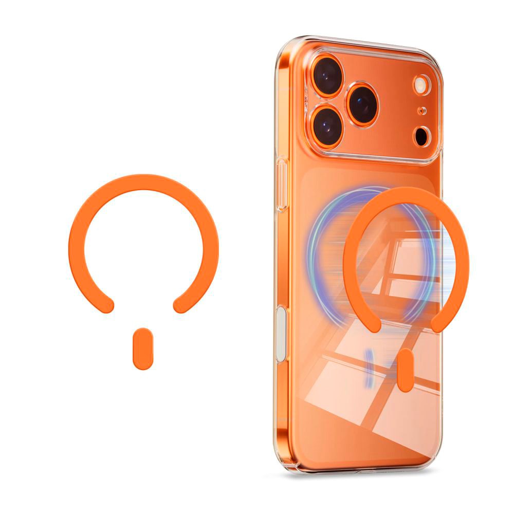 Tech-Protect Magnetisk MagSafe Ring m. Installationsramme – Oransje