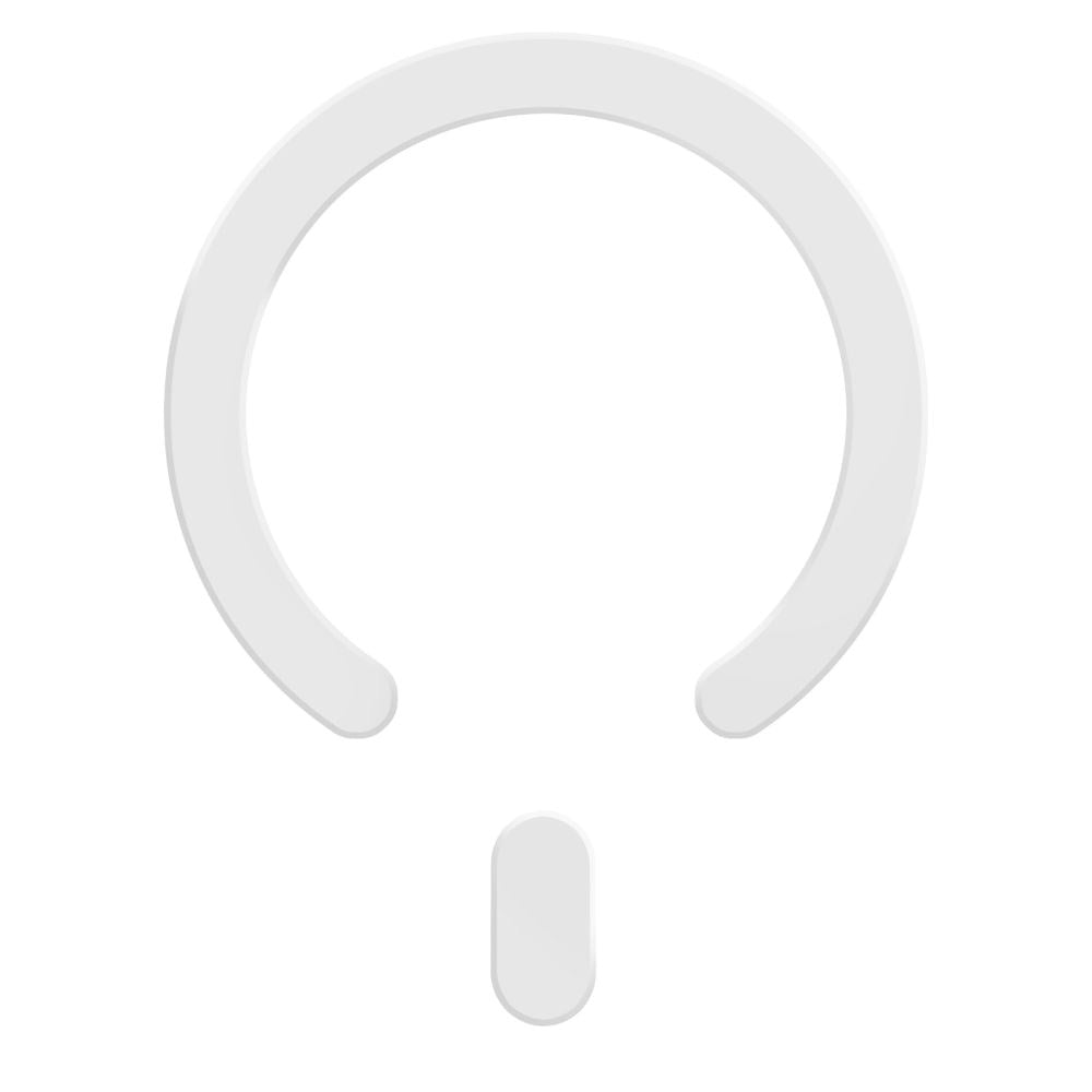 Tech-Protect Magnetisk MagSafe Ring m. Installationsramme – Hvit