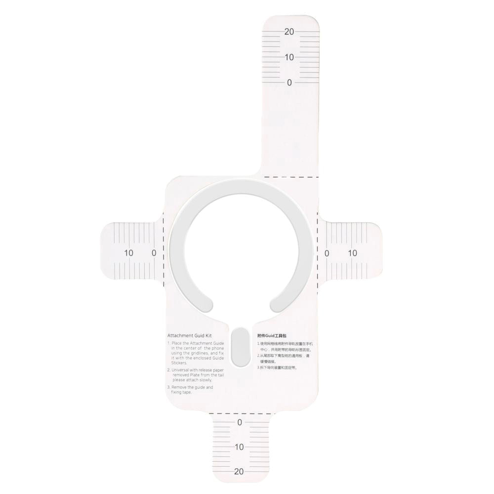Tech-Protect Magnetisk MagSafe Ring m. Installationsramme – Hvit