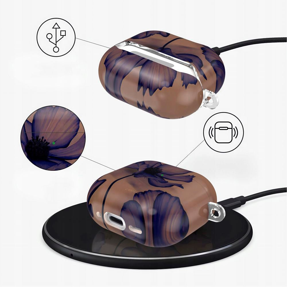 Apple AirPods (4. gen.) Tech-Protect Lamano Deksel m. Nøkkelring - Velvet Night