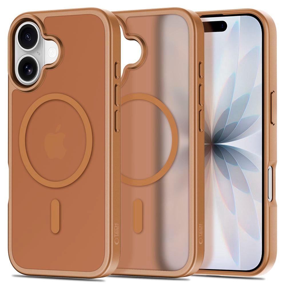 iPhone 17 Tech-Protect BasicMag Hybrid Deksel - MagSafe Kompatibel - Matt Brun