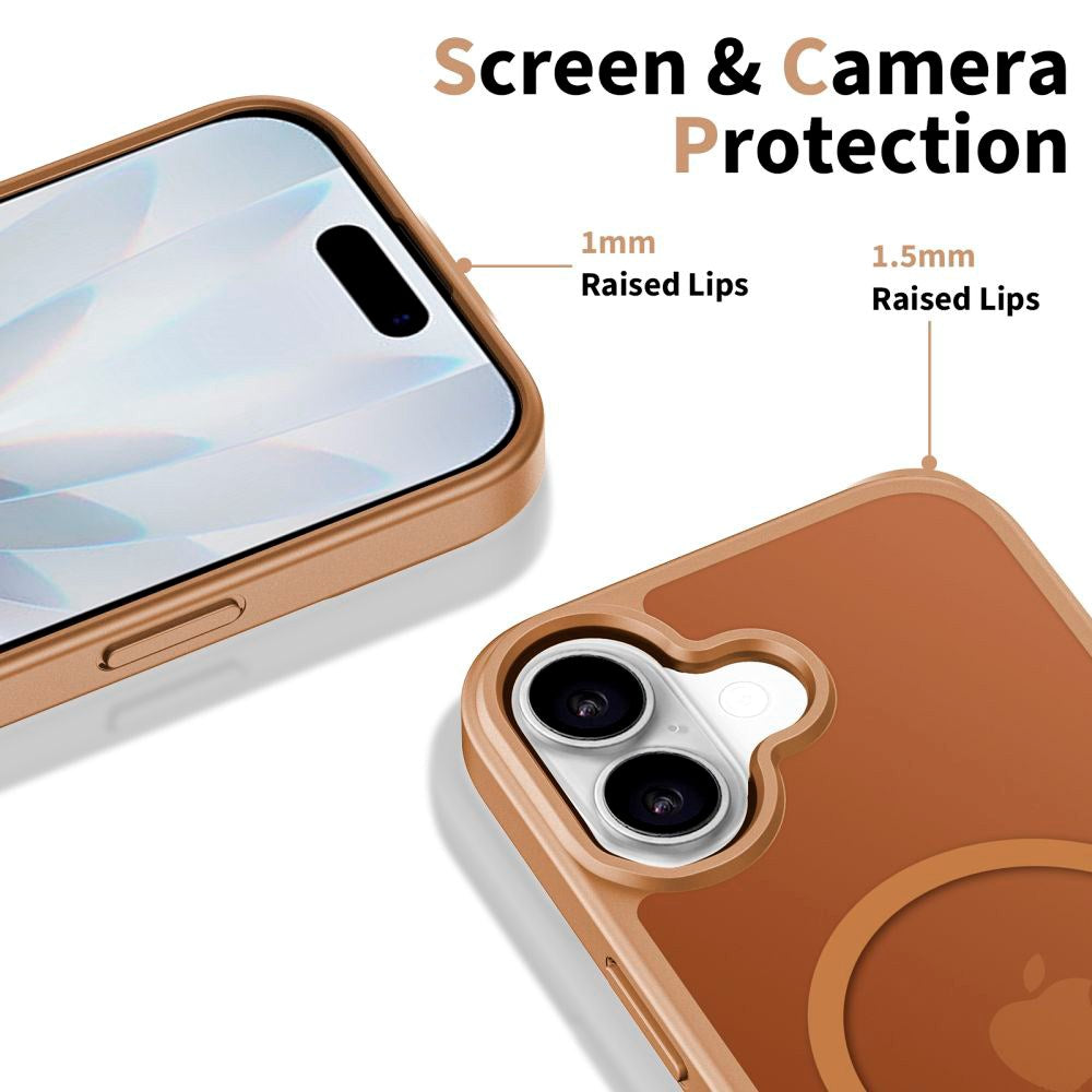 iPhone 17 Tech-Protect BasicMag Hybrid Deksel - MagSafe Kompatibel - Matt Brun