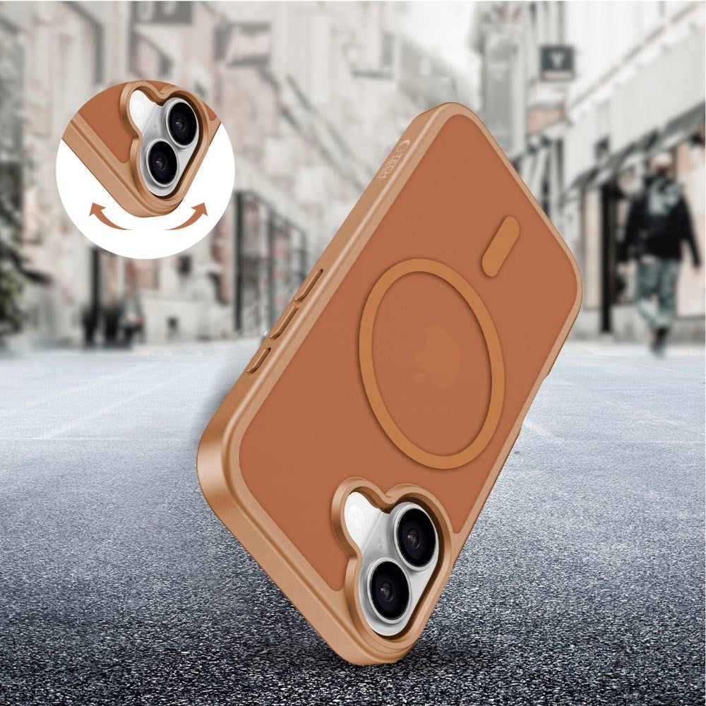 iPhone 17 Tech-Protect BasicMag Hybrid Deksel - MagSafe Kompatibel - Matt Brun