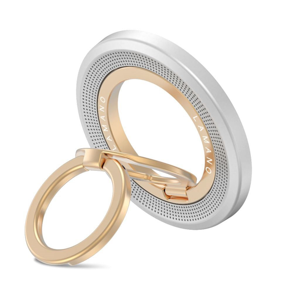 Tech-Protect Lamano Magnetisk Mobil Ring - MagSafe Kompatibel - Sølv / Gull