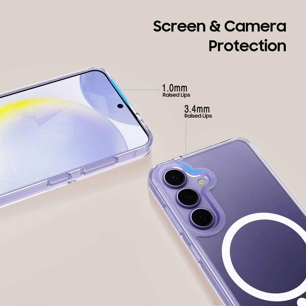 Samsung Galaxy S26+ (Plus) Tech-Protect Flexair Hybrid Deksel - MagSafe Kompatibel - Gjennomsiktig