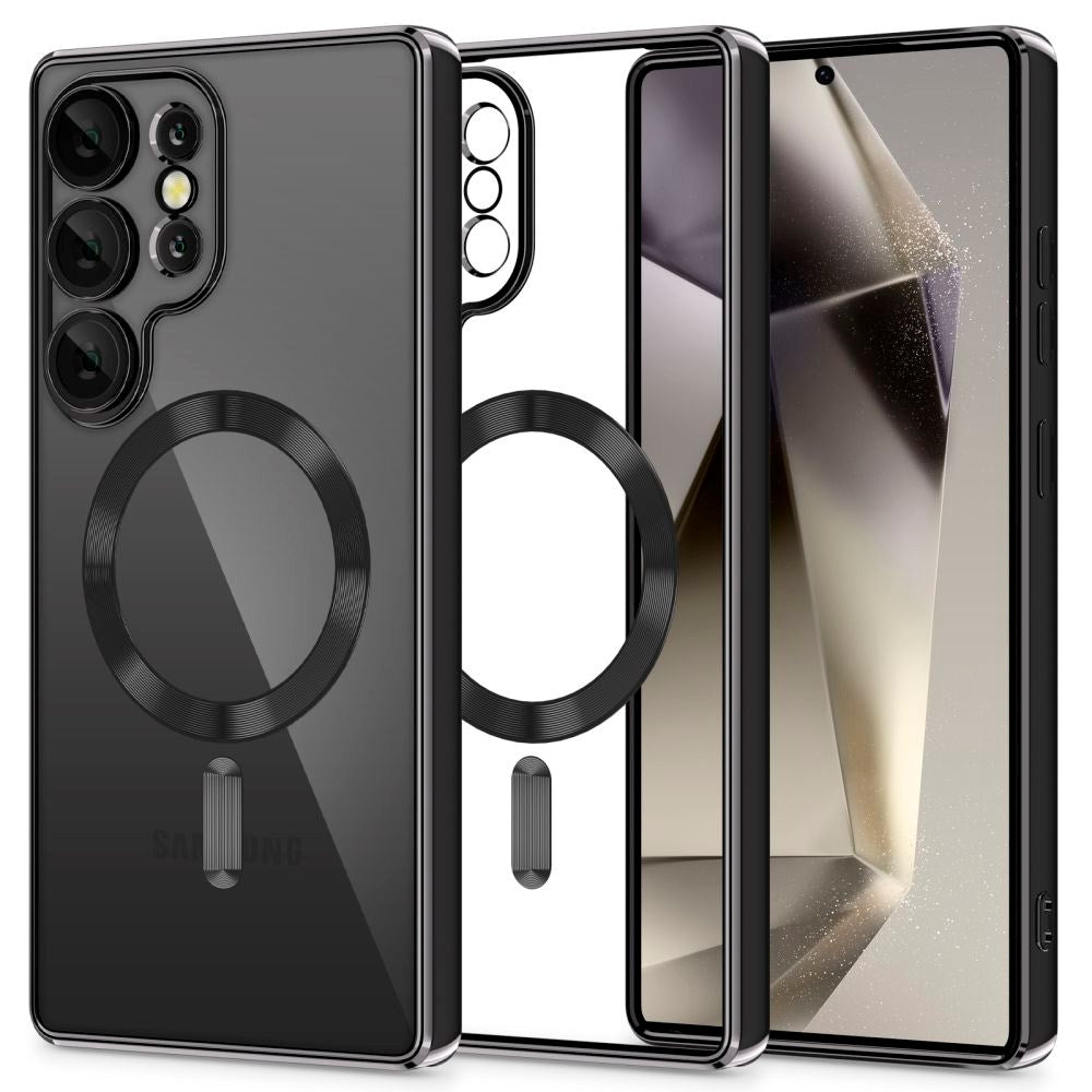 Samsung Galaxy S25 Ultra Tech-Protect MagFlex Deksel - MagSafe Kompatibel - Svart