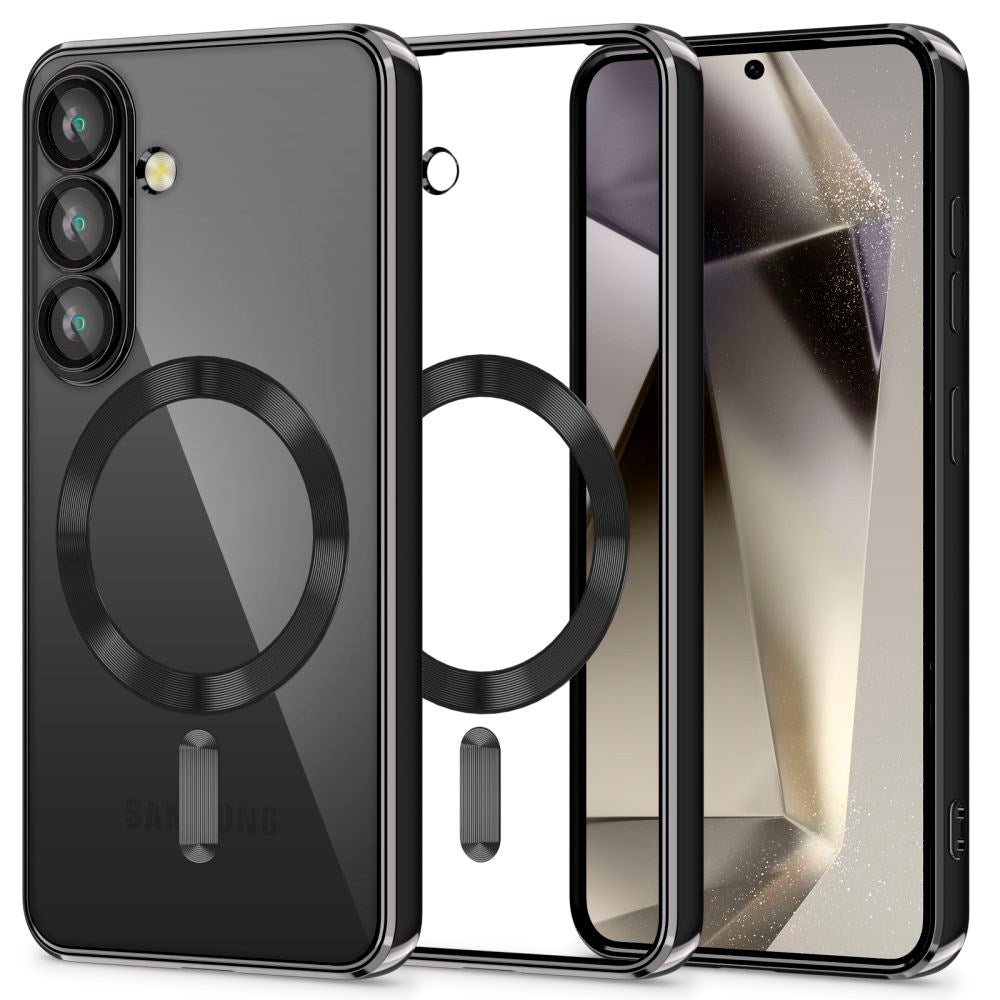 Samsung Galaxy S25 Tech-Protect MagFlex Deksel - MagSafe Kompatibel - Svart