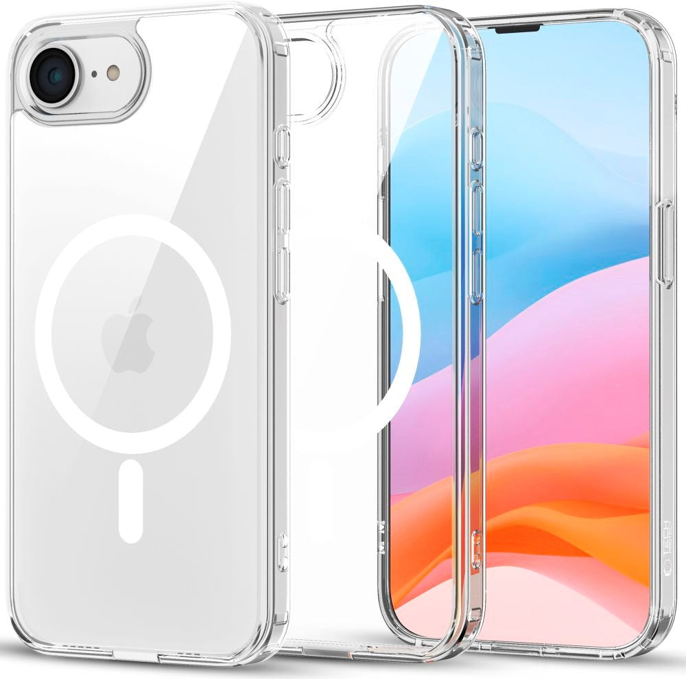 iPhone 16e Tech-Protect Flexair Hybrid Deksel - MagSafe Kompatibel - Gjennomsiktig