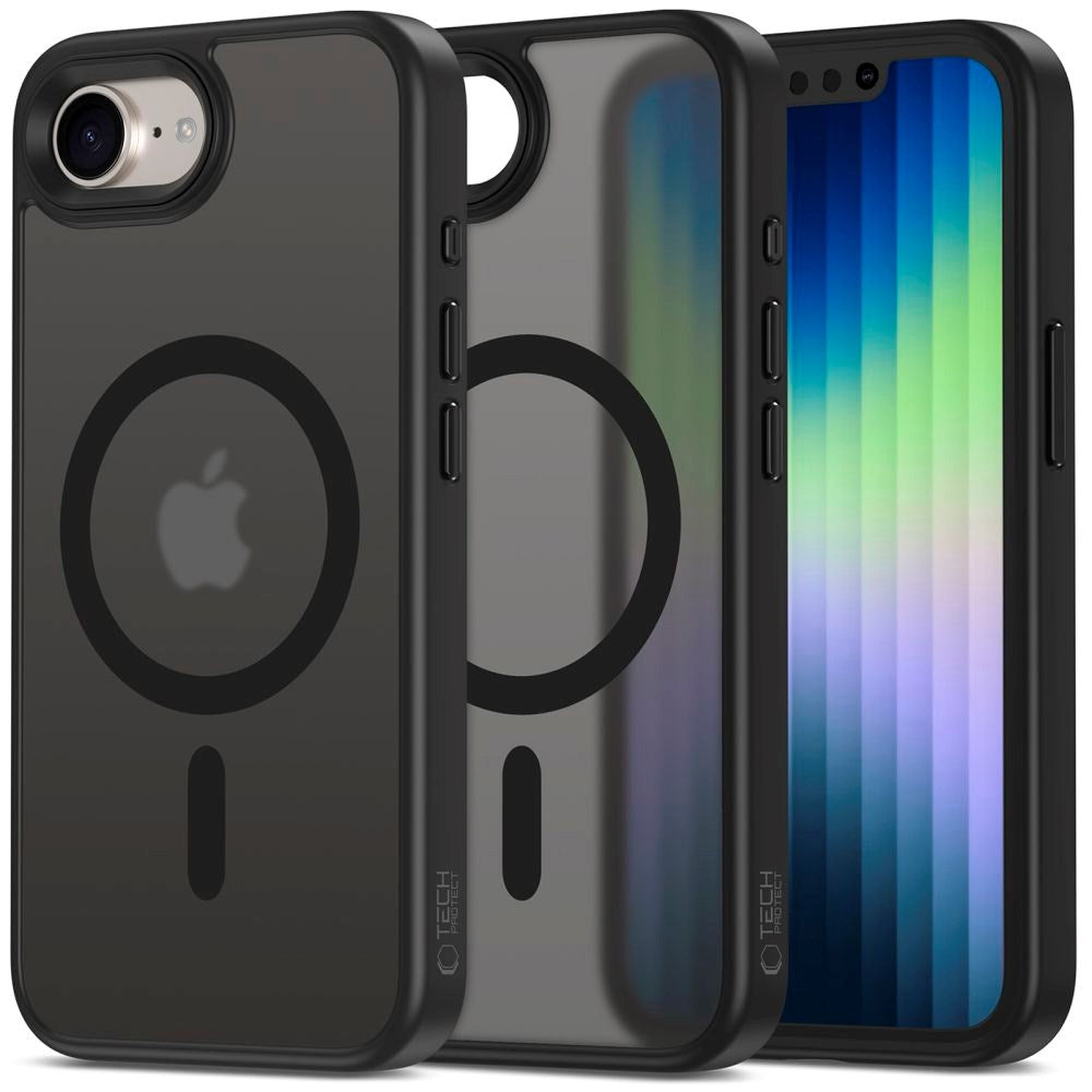 iPhone 16e Tech-Protect Magmat Deksel - MagSafe Kompatibel - Matt Svart