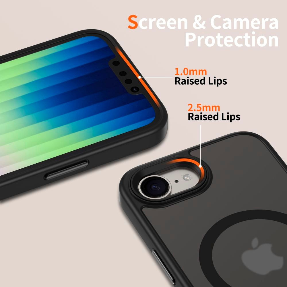 iPhone 16e Tech-Protect Magmat Deksel - MagSafe Kompatibel - Matt Svart