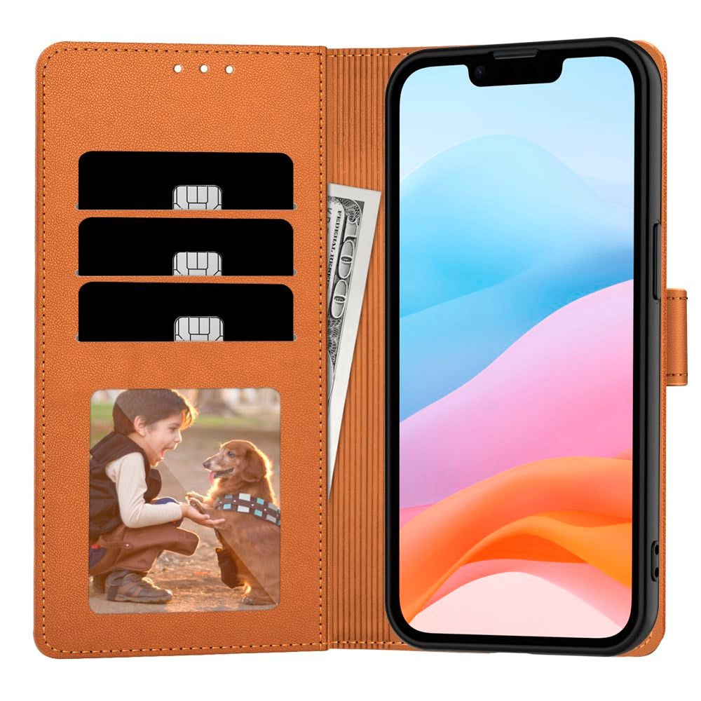 iPhone 16e Tech-Protect Wallet m. Pung - Brun