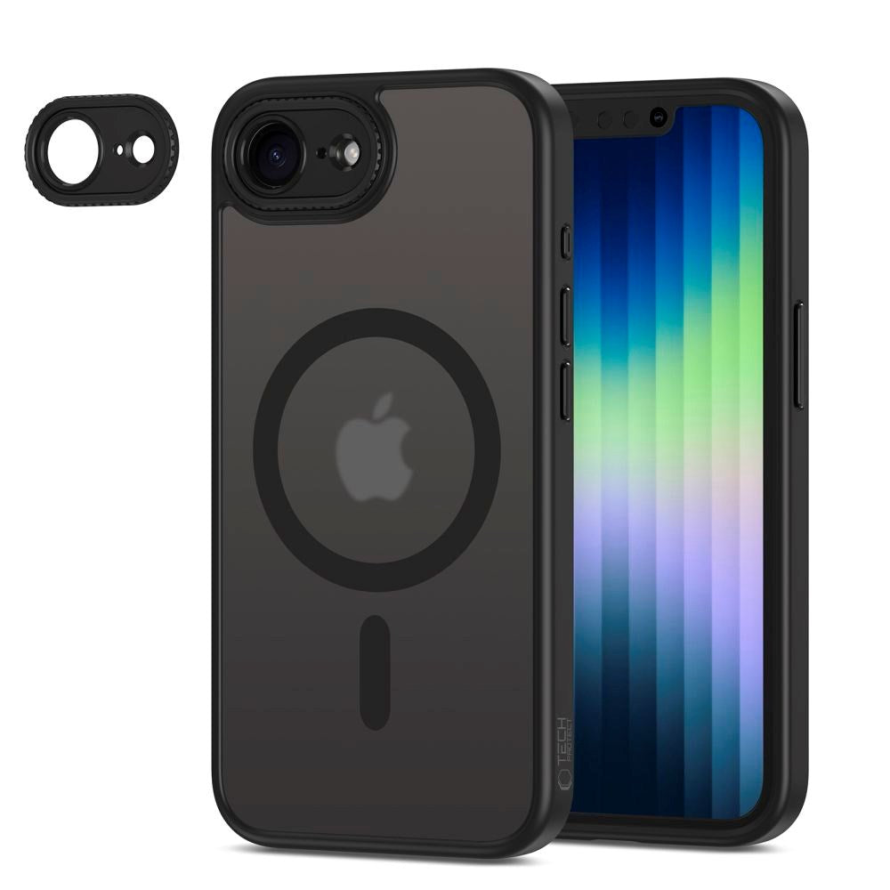 iPhone 16e Tech-Protect MagCam Deksel - MagSafe Kompatibel - Matt Svart