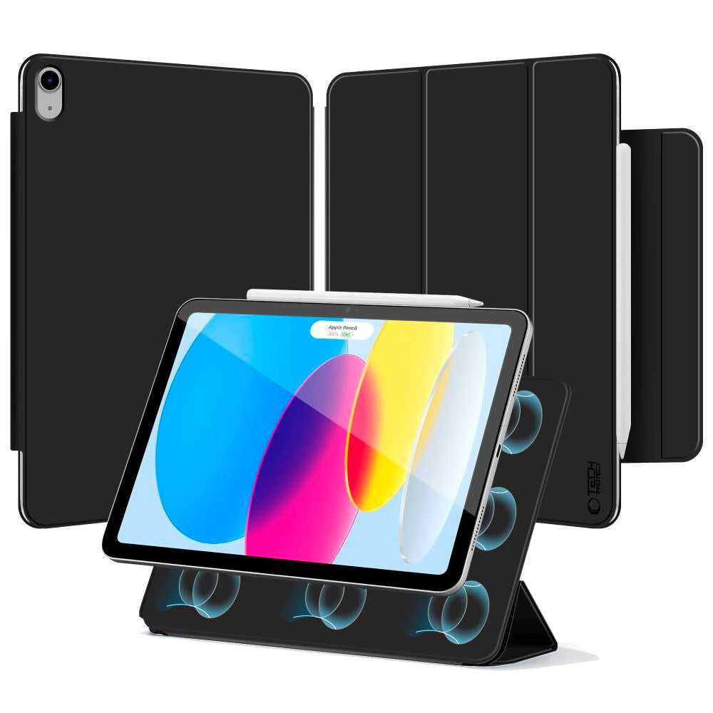 iPad 11" (2025) / 10.9" (2024 / 2022) Tech-Protect SmartCase Magnetisk Flip Deksel - Svart