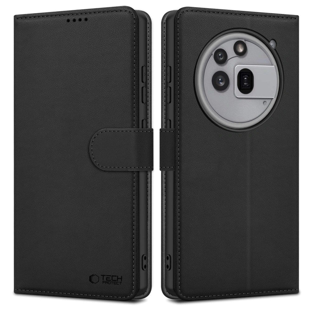 Nothing Phone (3a) Pro Tech-Protect Flip Deksel med Lommebok - Svart